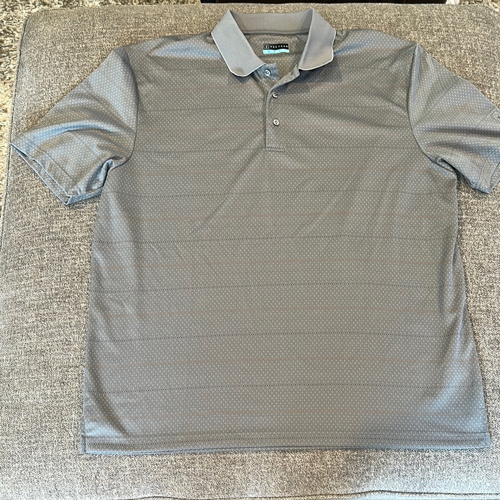 PGA Tour Gray Performance Polo Shirt- size XXL